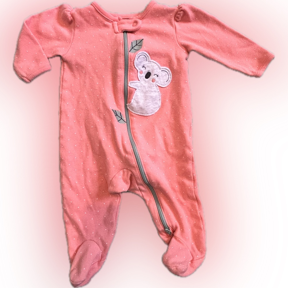 Carter’s Koala Zippered Footie Onesie 0-3 Months